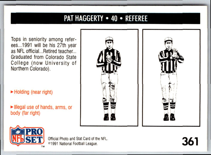 1991 Pro Set Pat Haggerty