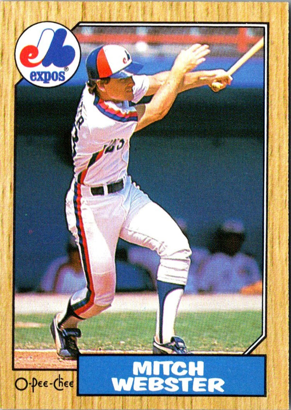 1987 O-Pee-Chee Mitch Webster #263