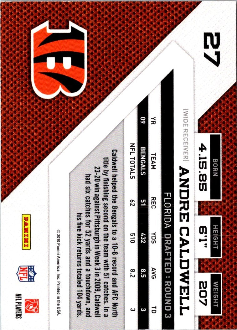 2010 Panini Rookies & Stars Andre Caldwell