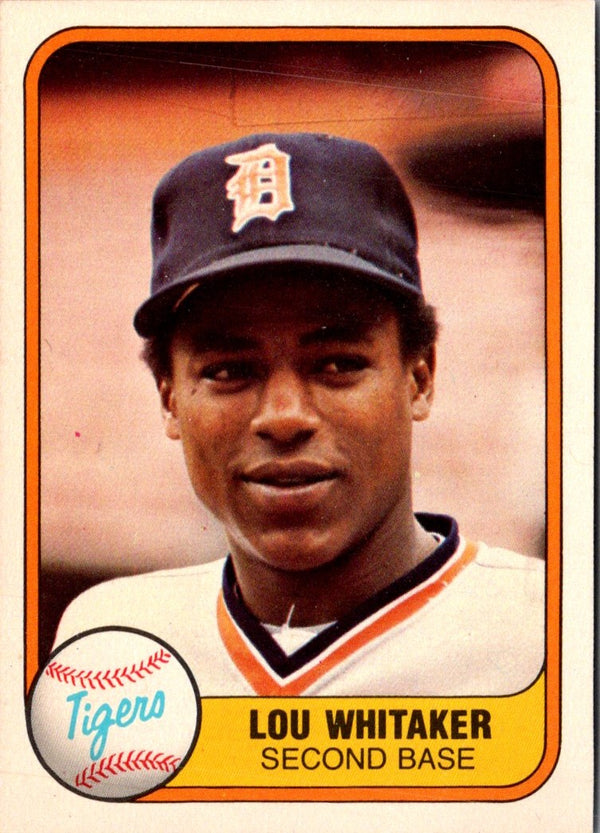 1981 Fleer Lou Whitaker #463