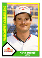 1990 CMC Vancouver Canadians Marlin McPhail #18