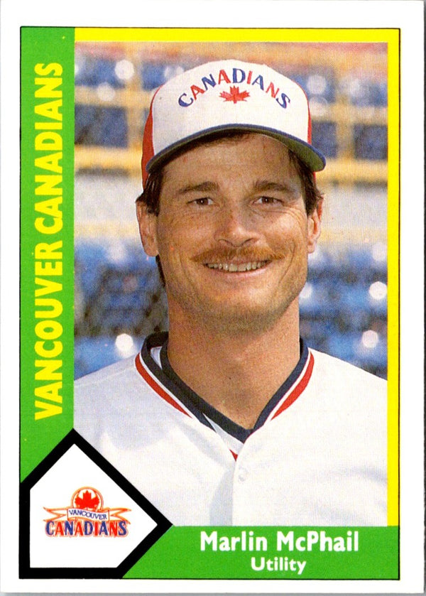 1990 CMC Vancouver Canadians Marlin McPhail #18
