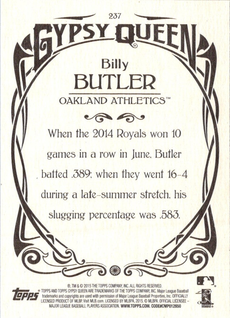 2015 Topps Gypsy Queen Billy Butler