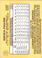 1985 Leaf Dave Collins #172