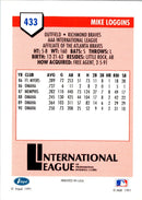 1991 Line Drive AAA Mike Loggins