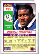 1990 Score Donnell Thompson