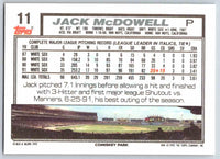 1992 Topps Jack McDowell #11