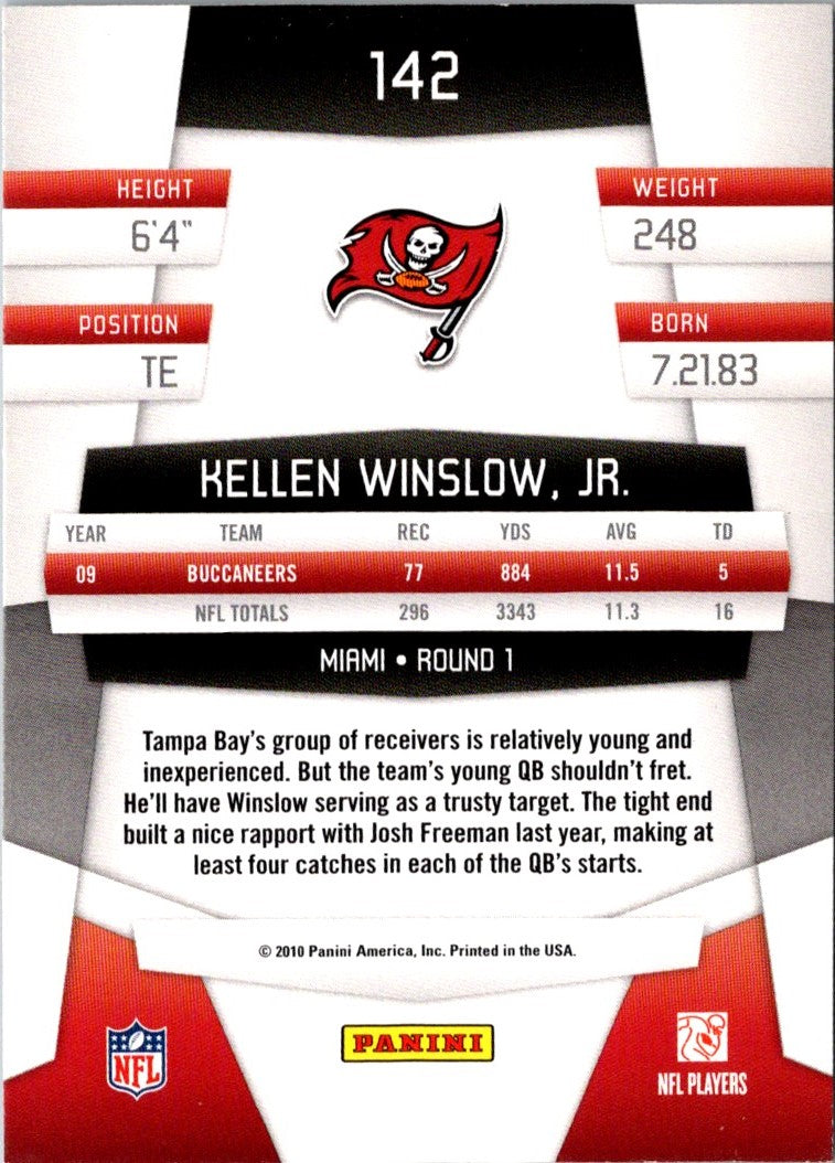 2010 Panini Certified Kellen Winslow Jr.