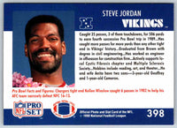 1992 Proset Steve Jordan #398