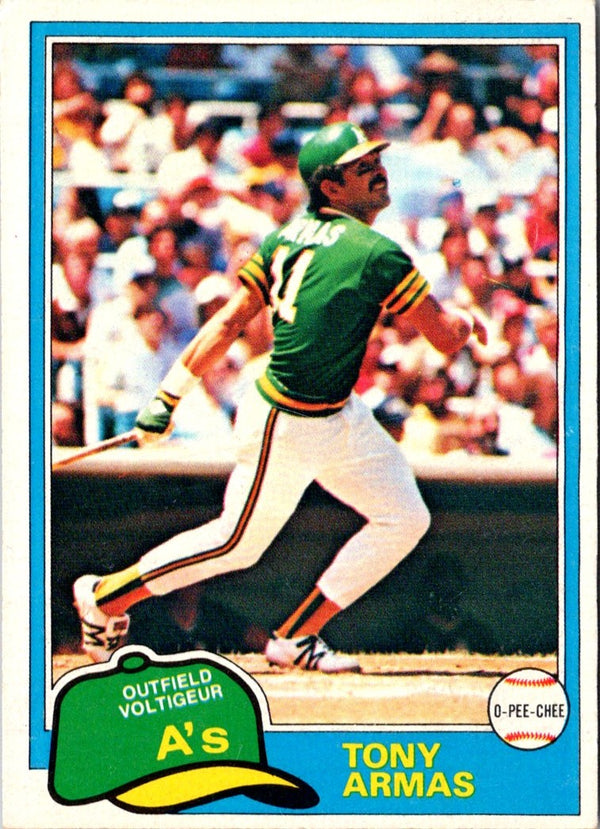 1981 O-Pee-Chee Tony Armas #151