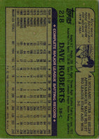 1982 Topps Dave Roberts #218