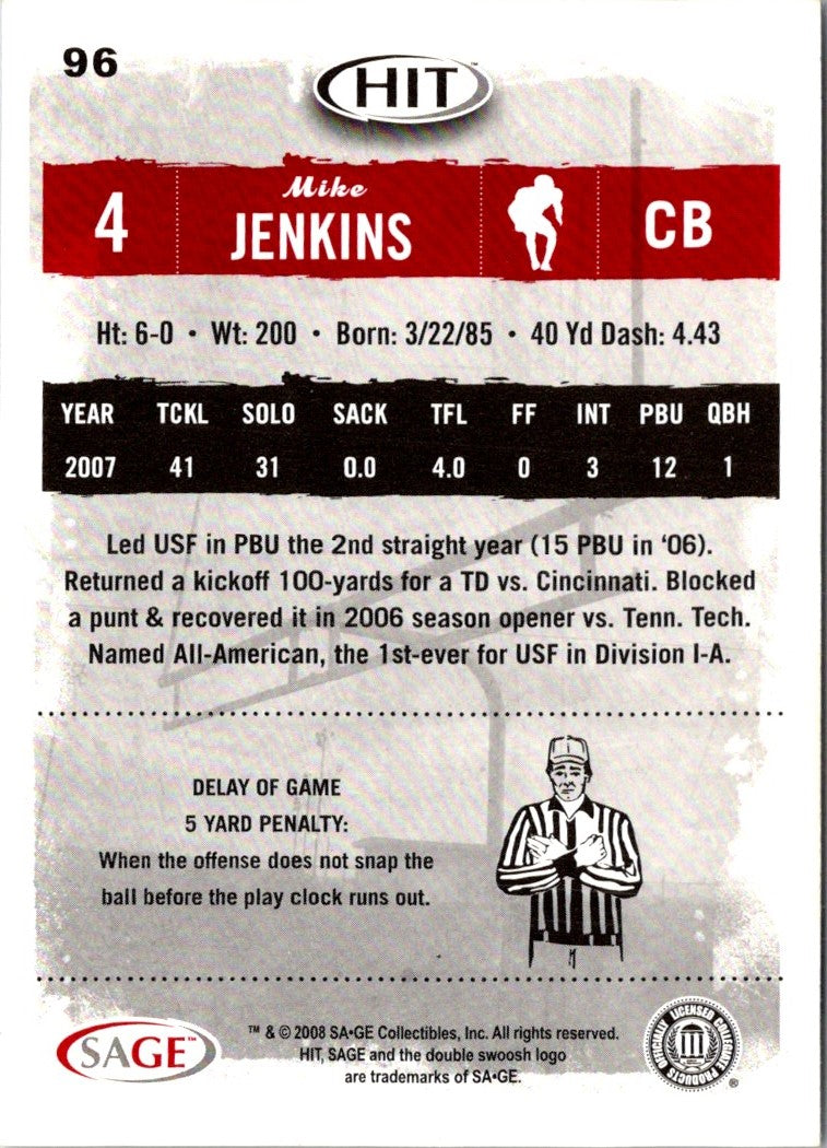 2008 SAGE HIT Mike Jenkins