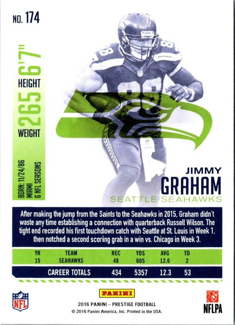 2016 Panini Prestige Jimmy Graham