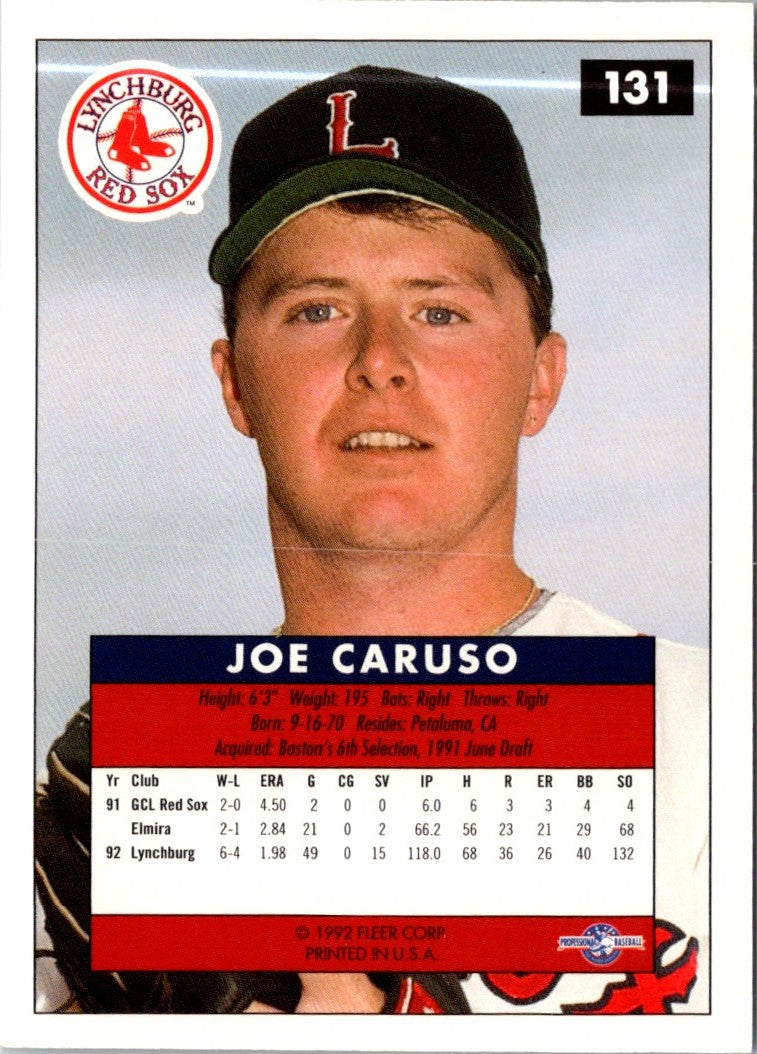 1992 Fleer Excel Joe Caruso