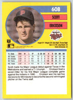 1991 Fleer Scott Erickson #608