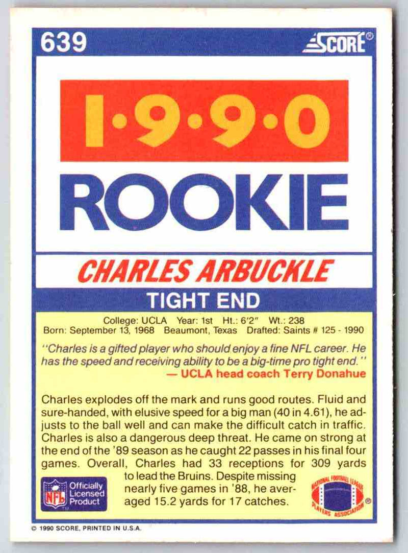 1990 Score Charles Arbuckle