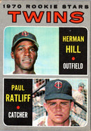1970 Topps Twins 1970 Rookie Stars - Herman Hill/Paul Ratliff