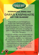 1992 Parkhurst French Darius Kasparaitis