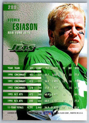 1995 Fleer Boomer Esiason #289