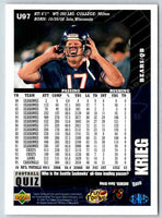 1995 Upper Deck Dave Krieg #U97