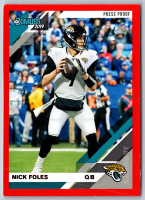 2019 Donruss Blue Press Proof Nick Foles #122