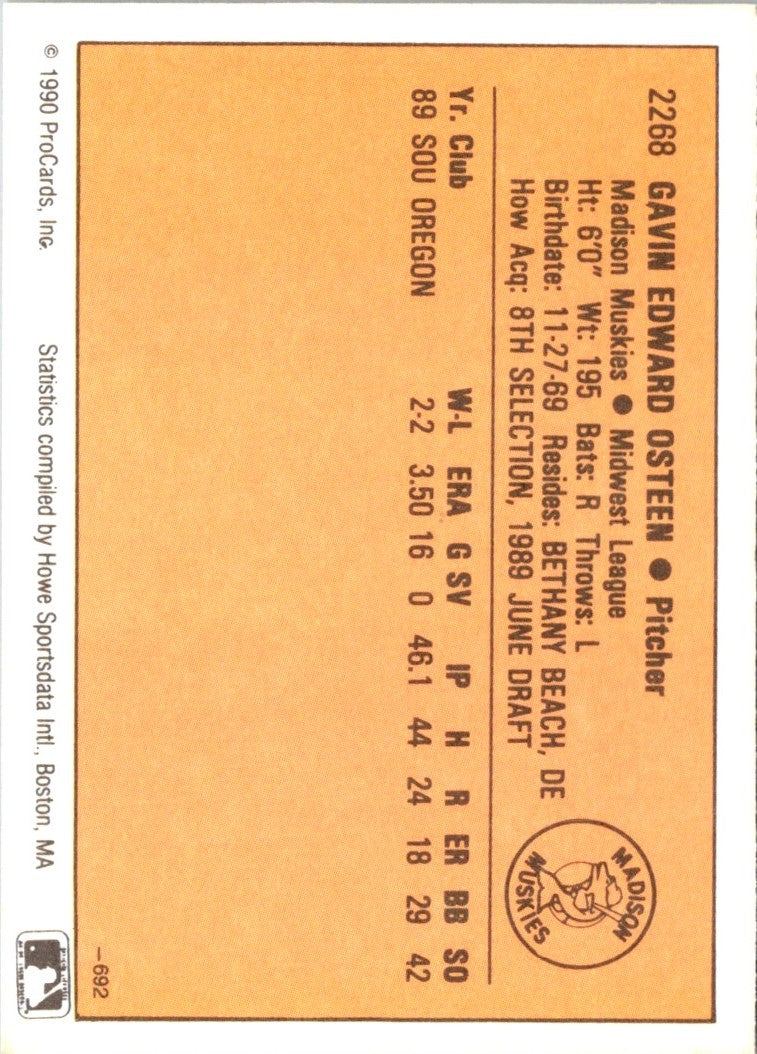 1990 ProCards Gavin Osteen