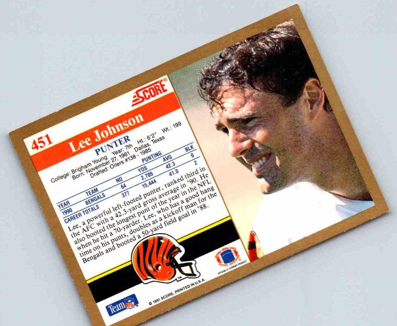 1991 Score Lee Johnson