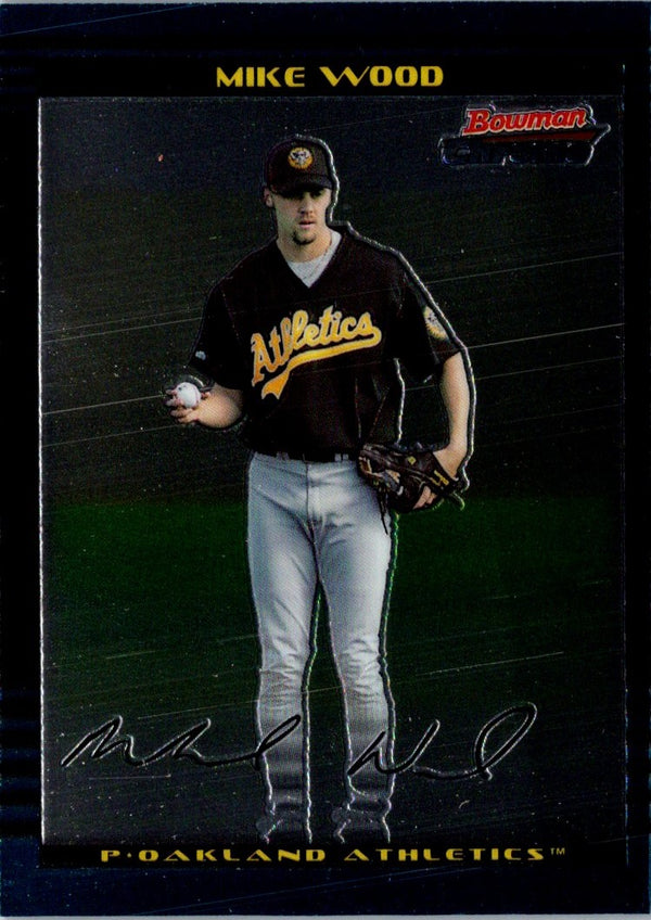 2002 Bowman Draft Picks & Prospects Mike Wood #BDP115 Rookie