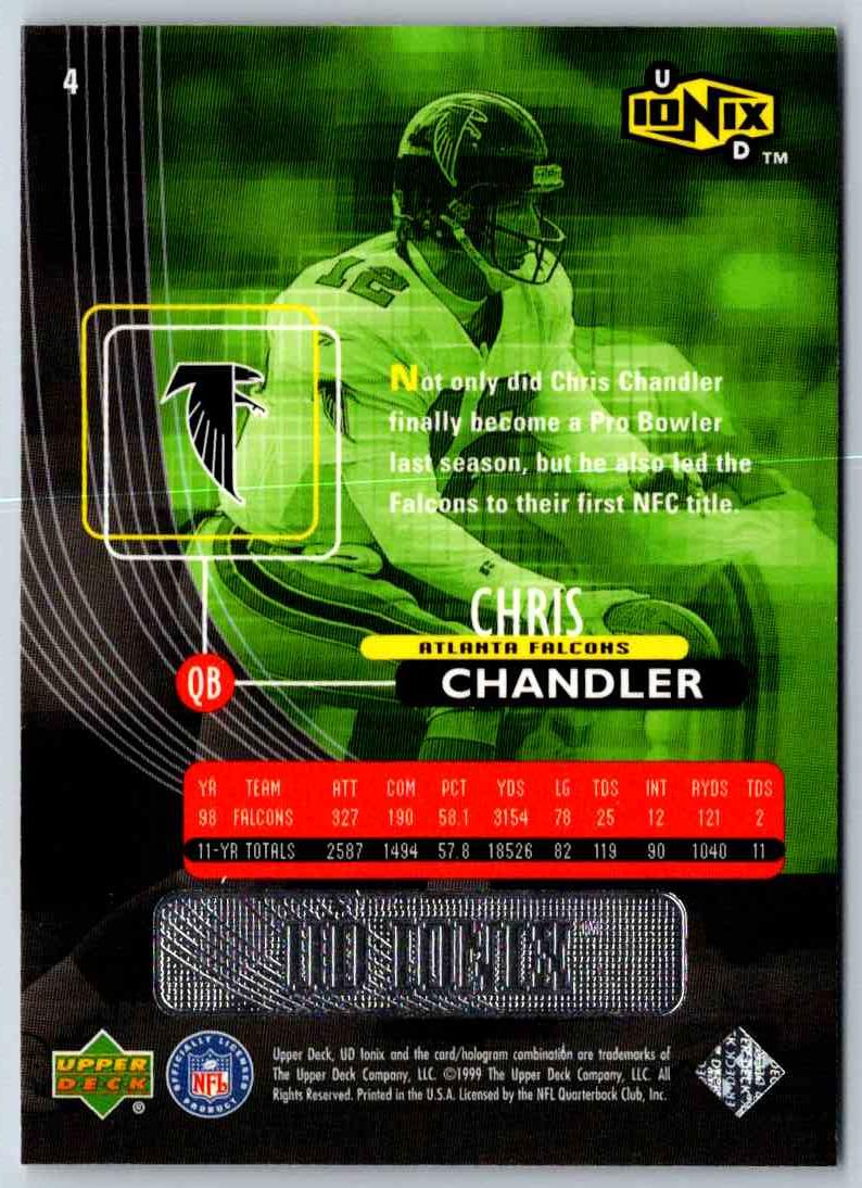 1999 Upper Deck Ionix Chris Chandler