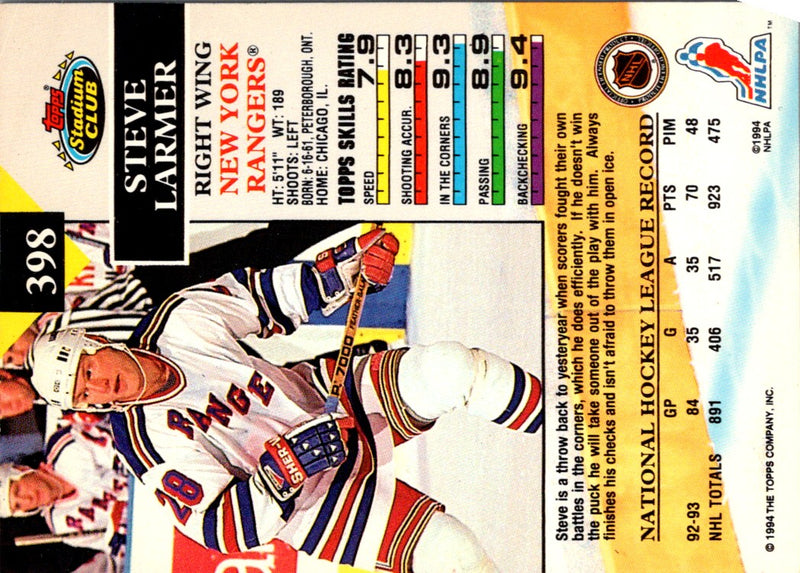 1993 Stadium Club Steve Larmer