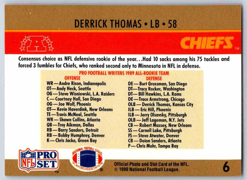 1990 Pro Set Derrick Thomas