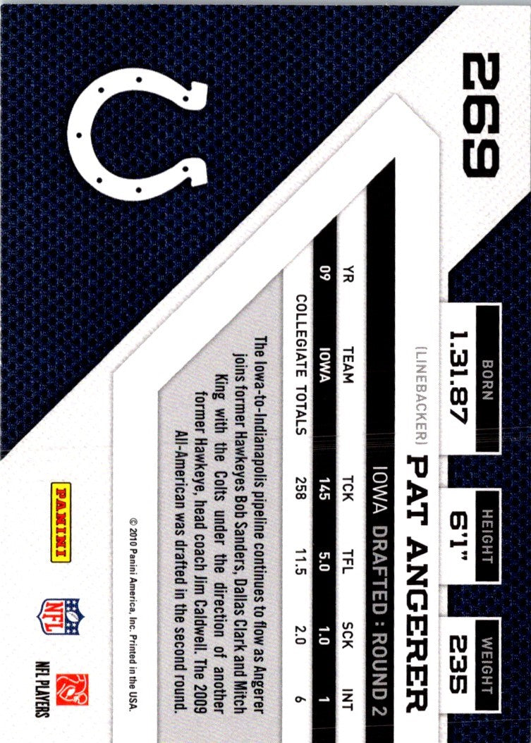 2010 Panini Threads Pat Angerer