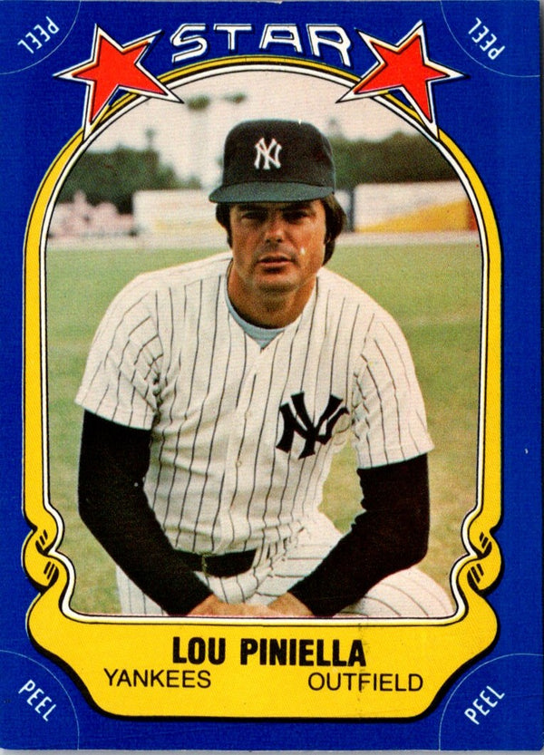 1981 Fleer Star Stickers Lou Piniella #45