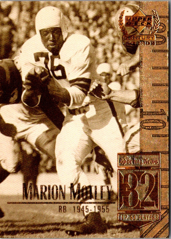 1999 Upper Deck Century Legends Marion Motley #32