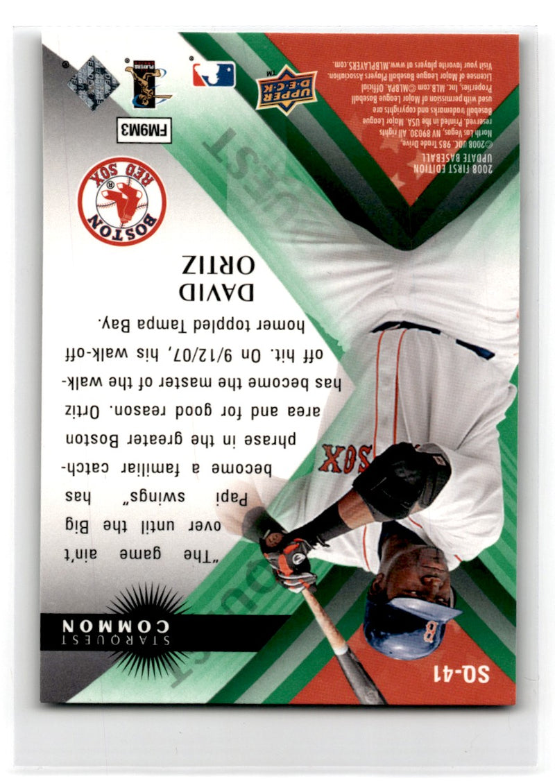 2008 Upper Deck StarQuest David Ortiz