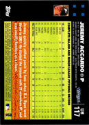 2007 Topps Updates & Highlights Jeremy Accardo