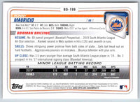 2020 Bowman Ronny Mauricio #BD-199