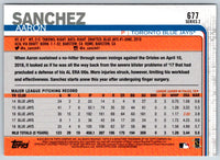 2019 Topps Aaron Sanchez #677