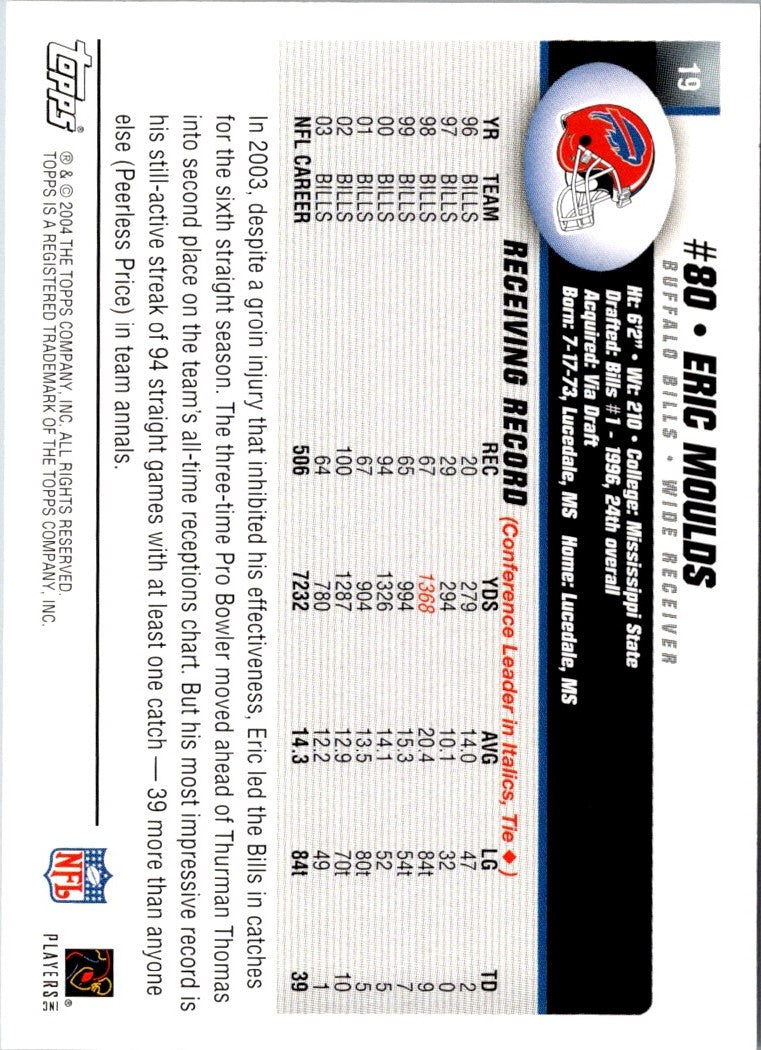 2004 Topps Eric Moulds