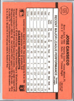 1990 Donruss Jose Canseco #125