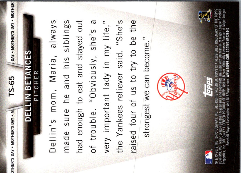 2018 Topps Salute Dellin Betances