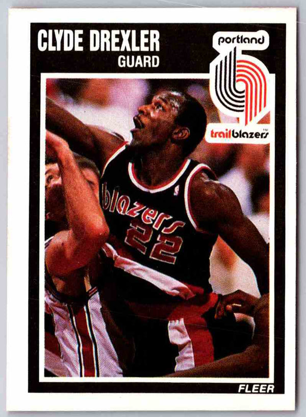 1989 Fleer Clyde Drexler #128