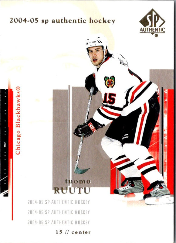 2004 SP Authentic Tuomo Ruutu #20