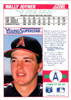 1988 Score Young Superstars I Wally Joyner #27