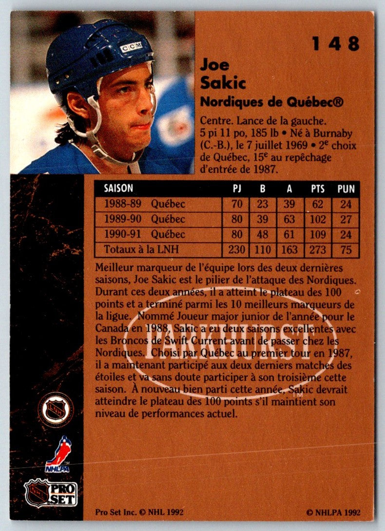 1991 Parkhurst Joe Sakic