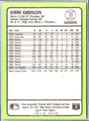 1989 Donruss Baseball's Best Kirk Gibson