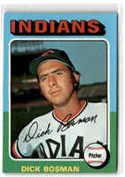 1975 Topps Dick Bosman #354 NRMT