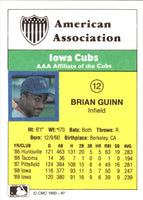1990 CMC Iowa Cubs Brian Guinn #12