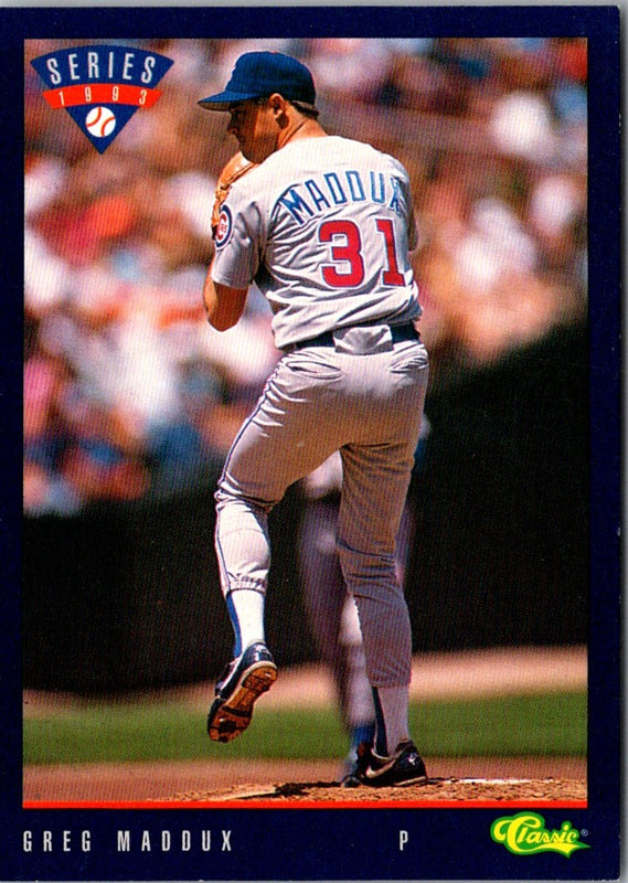 1993 Classic Game Greg Maddux #T56