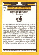 1987 Donruss Super Diamond Kings Hubie Brooks